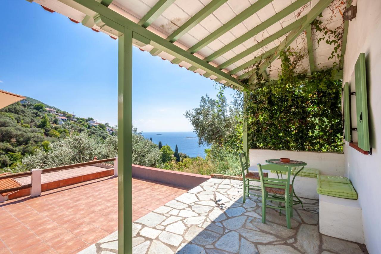 Olea Skopelos Villas With Swimming Pools & Sea View Panormos  Esterno foto