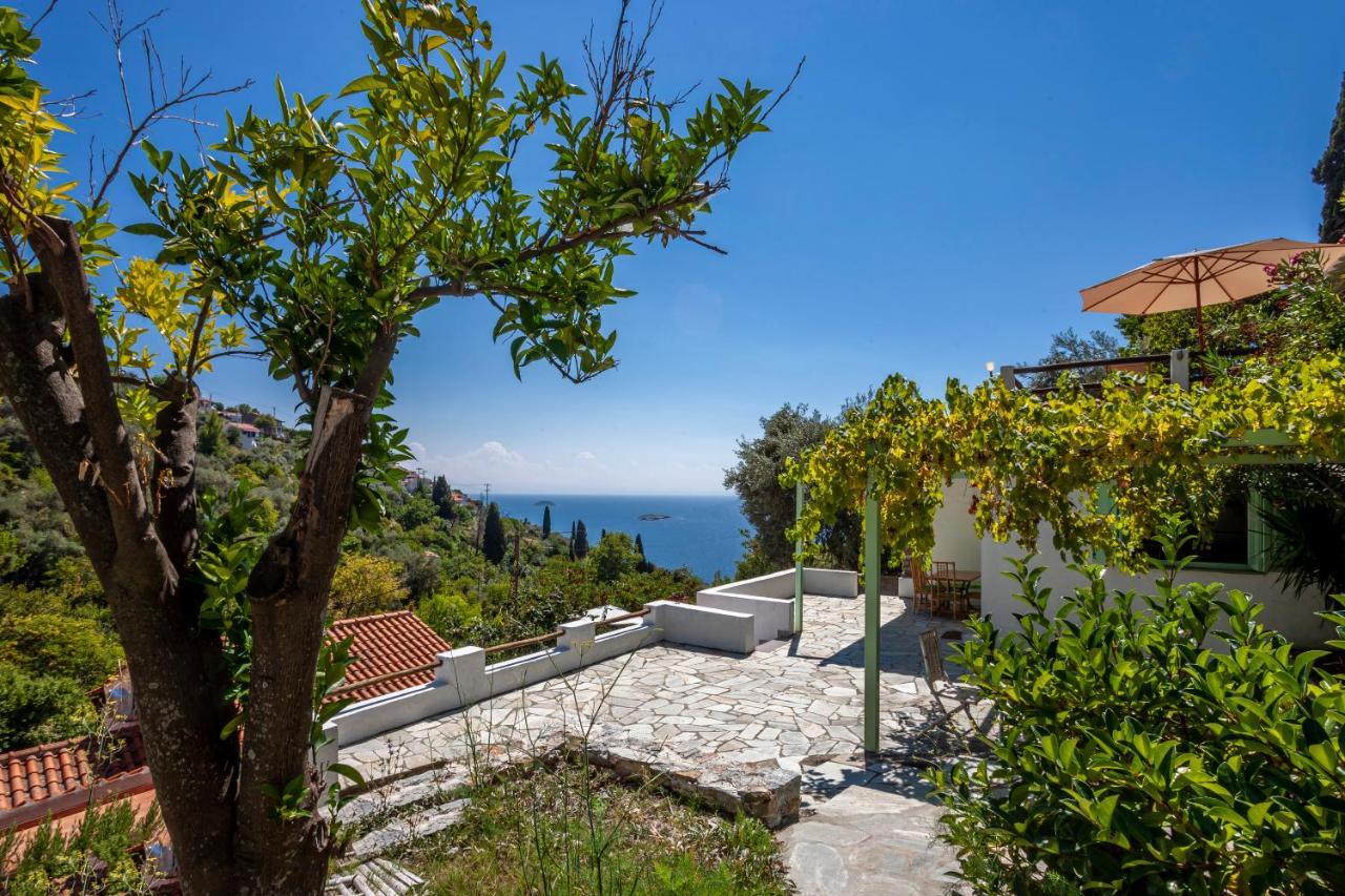 Olea Skopelos Villas With Swimming Pools & Sea View Panormos  Esterno foto